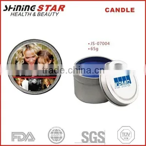 65g Scented Candle in Circle Tin Unique Candle Jars thumbnail-1