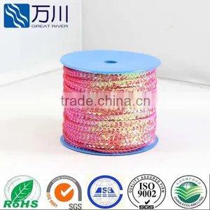 Most Popular Christmas Omament Spangle Sequin Colour Bar Various Colors Available PVC Sequin Strip Roll Wholesale thumbnail-1
