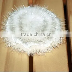 2016 Wholesale Handmade 7 cm Mink Fur Flower for Acessories thumbnail-4