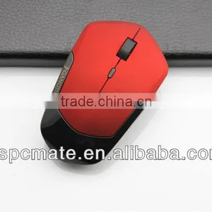 Blue New Design Rubber Surface 2.4G Wireless Mouse for Laptop PC Travelingn Use thumbnail-5