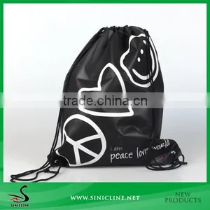 Sinicline Customized Non-woven Drawstring Bag With Glossy Finish thumbnail-2