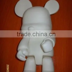 White Plastic Bear Figure Toys,qee Toys Decoration thumbnail-1
