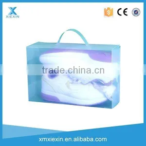 2015 New Style Die Cut Shoe Transparent Plastic Packaging Box thumbnail-2