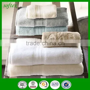 Luxury Hotel Spa Bath Towels 100% Cotton Dobby Border Set Spa Towel With Logo Towel Manufacturer thumbnail-4