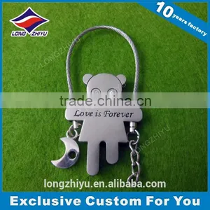 Matte Silver 3D Metal Marvel Keychain With Factory Price thumbnail-3