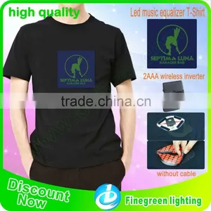 Electroluminescent Equalizer Panel for t Shirt thumbnail-1