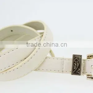 2015 Fashion Dress PU Leather Belt With Shiny Gold Buckles in YiWu Factory thumbnail-5