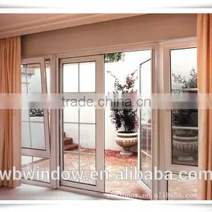Energy Saving Double Glass Plastic/Vinyl Profile Casement Doors With Grilles thumbnail-6