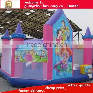 Castle Shape Cartoon Theme Inflatable Bouncer for Kids thumbnail-1