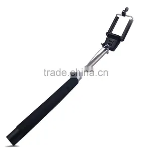 2015 Hot New Monopod Selfie Stick, Selfie Stick With Cable, Cable Take Pole Selfie Stick thumbnail-4