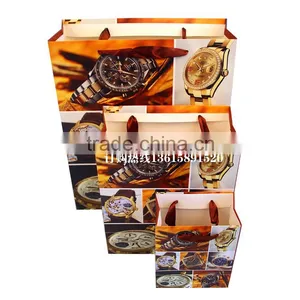 Famous Watch Printing Luxury Paper Shopping for Bag, Gift Bag thumbnail-2