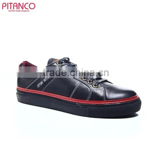 Latest Design Lace-up Genuine Leather Flat Leather Shoes for Men thumbnail-1
