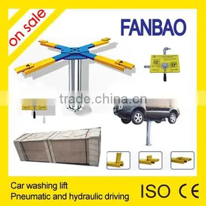 Pneumatic and Hydraulic Single Post Inground Lift X Arm thumbnail-1