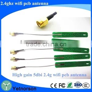 HOT Selling Customizable 5dBi 2.4G 5.8G Dual Band Wifi Internal PCB Antenna With IPEX Connector thumbnail-1