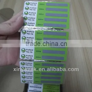 China Manufacturer Scratch Charge Paper Cards thumbnail-1