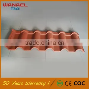Guangzhou Roofing Shingles Wanael Nolan 2016 New Style USA Roof Tile, Colorful Stone Coated Steel Roofing Tile thumbnail-1