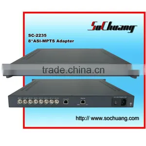 SC-2235 8*ASI to 8*MPTS IP Gateway/Digital IP Converter thumbnail-1