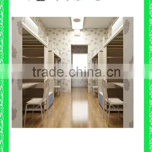 Latest Wooden Bed Designs Modern Dormitory Bed HXDM024 thumbnail-1
