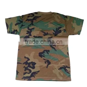 Military Woodland Camouflage Polyester t Shirt Quality Choice thumbnail-2