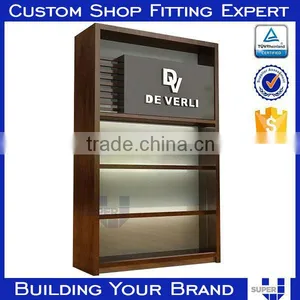 Customized High Class White Wooden Wall Display Units thumbnail-6