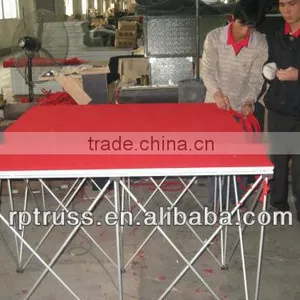2015 RP Smart Aluminum Movable Stages With Tempered Glass or Plywood Platform or Acrylic thumbnail-2