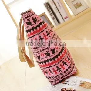 Leisure Fashion Printed Canvas Beach Bag;Waterproof Large Tote Beach Bag/beach Tote Bag thumbnail-5