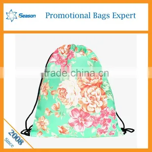 Most Popular Best Selling Promotional Polyester Drawstring Backpack Waterproof thumbnail-3