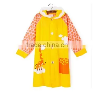 Cute Kids Unisex Cartoon Hoodie Inflating Cap Brim Outwear Camping Raincoats thumbnail-2