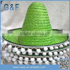 New Design Custom Sombrero Straw Hat For Sale thumbnail-2