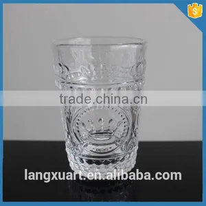 Pressed French Design Glass Wine Goblet thumbnail-4