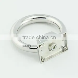 Chrome Finish Modern Circular Zinc Alloy Door Knocker thumbnail-5