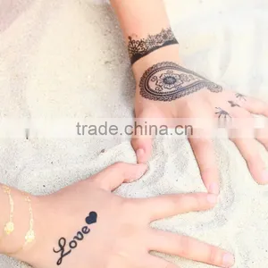 Martial Arts Fans Black Water Transfer Temporary Bridal Lace White Sexy Durable Tattoo Sticker thumbnail-6