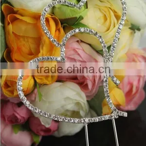 Top Seller Fashion Wedding Heart Cake Toppers Wholesale CT6 thumbnail-1