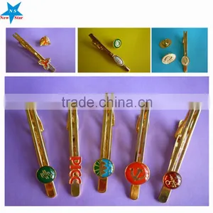 China Manufacture Custom Logo Enamel Tie Clips Suits thumbnail-5
