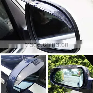 New Design Flexible PVC Car Accessories Rearview Mirror Rain Shade Rainproof Blades /Car Back Mirror Eyebrow Rain Cover thumbnail-3