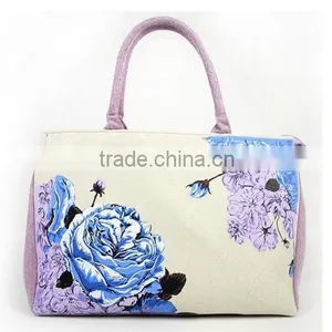 Wholesaler Heavy Duty Canvas Tote Crochet Bag With Art Printing thumbnail-6