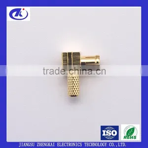 RF Coaxial MCX Crimp Male Right Angle Connector thumbnail-1