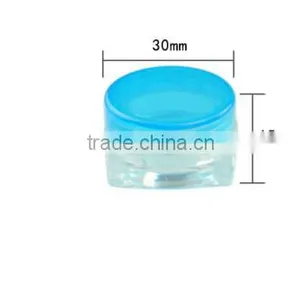 5g Rose Plastic Jar Container With Plastic Lid Cap thumbnail-5
