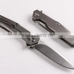 OEM TC4 Titanium Alloy Folding Knife With D2 Blades thumbnail-2