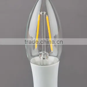 Haining Candle Light Vintage Led Filament Bulb C35 2w Color Plastic Light Source 2W E14 110V thumbnail-3
