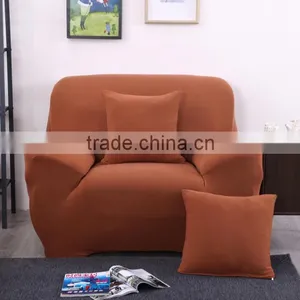 Knitting Sofa Cover With Spandex Red Brown011 thumbnail-1