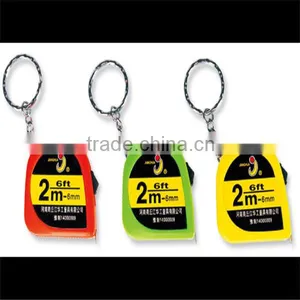 Reliable Vendor Jianghua Spring Smooth Blade Promotional JH-256S Gift Measuring Tape Keychain thumbnail-1