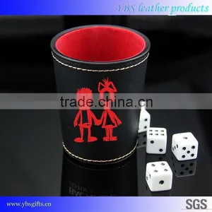 Factory Direct Leather Dice Cup and Dice Tray With Dices thumbnail-2