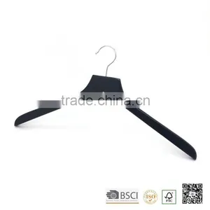 High Quality Black Wood Shirt Hanger, Shirt Hanger, Wood Shirt Hanger, Flat Shirt Wooden Hanger thumbnail-2