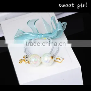 Square Crystal Ponytail Holder Rhinestone Elastic Hair Rope F108 thumbnail-3