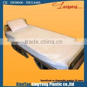 White Disposable Nonwoven Bed Sheet For Hospital thumbnail-1