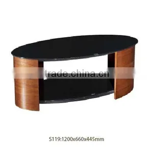 Plywood/Tempering Glass/Metal Coffee Table Set S119 thumbnail-1