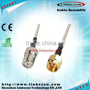 MINI UHF Female to SMA Male Connector for RG178 RG316 Cable thumbnail-1