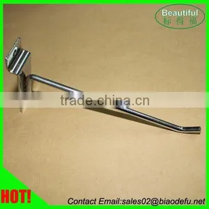 Metal Chrome Slatwall Hook thumbnail-1