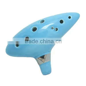 Promotionla Free Shipping 12 Holes Zelda Ceramic Ocarina thumbnail-1